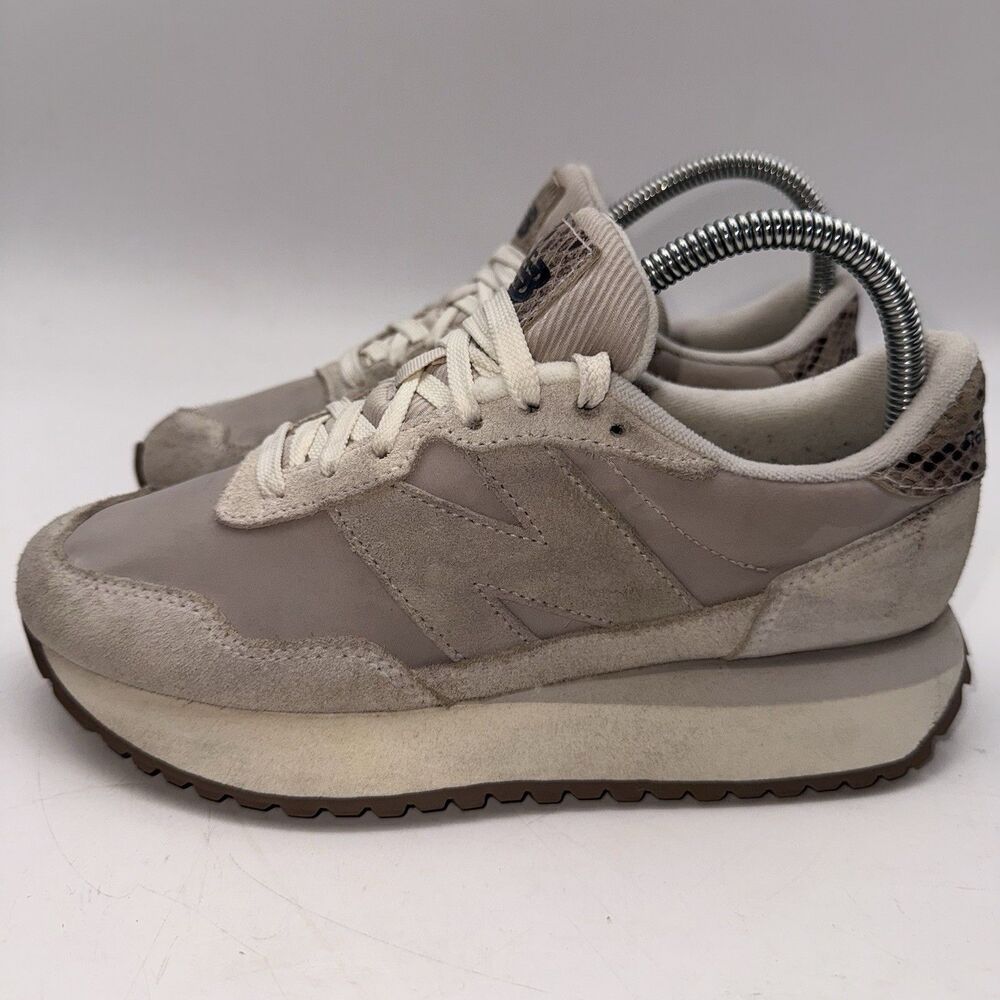 New Balance 237 Sea Salt Leopard WS237AWB Woman's Athletic Shoes Size 7B